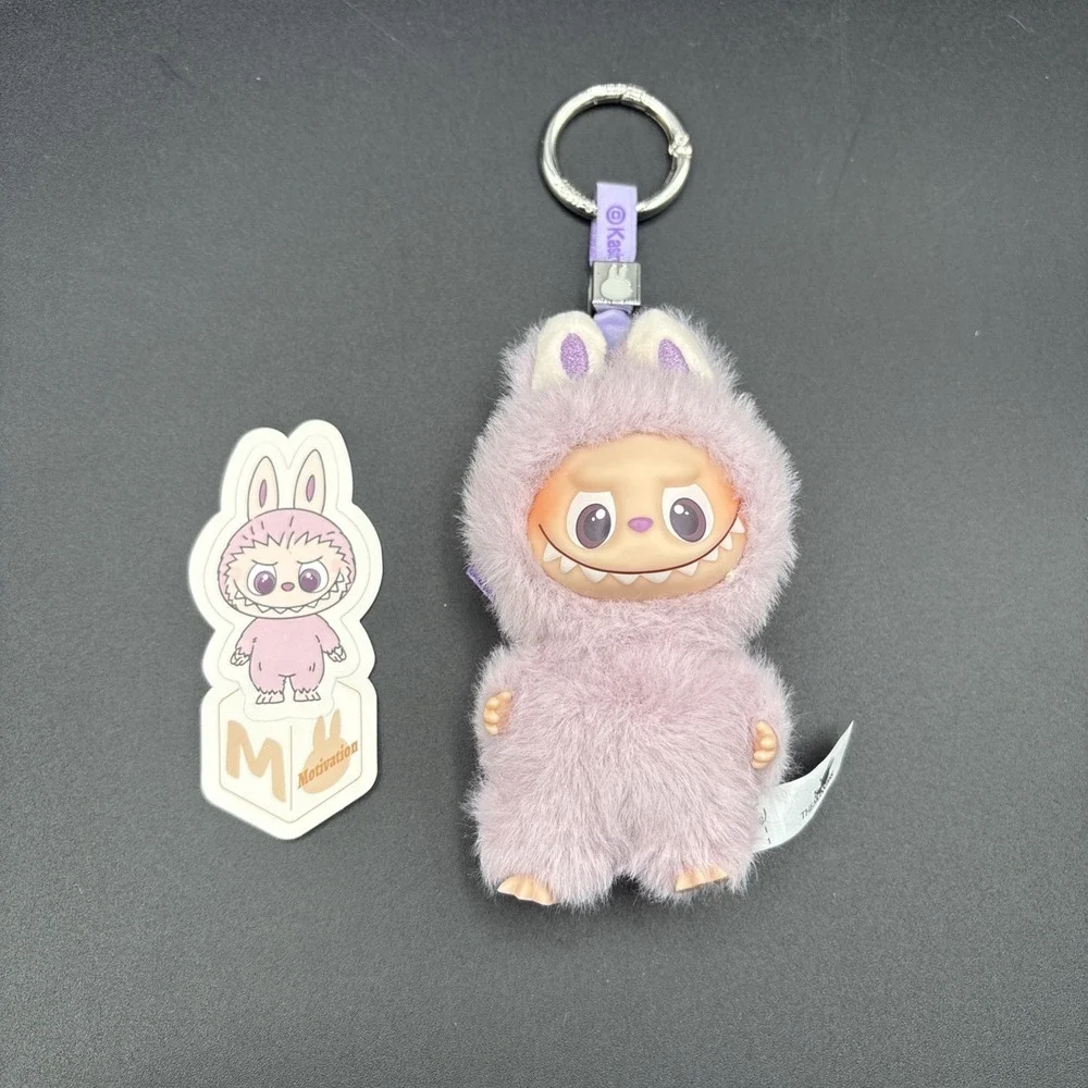 POP MART Labubu The Monsters Pin For Love Series Mini Vinyl Plush Doll Pendant M